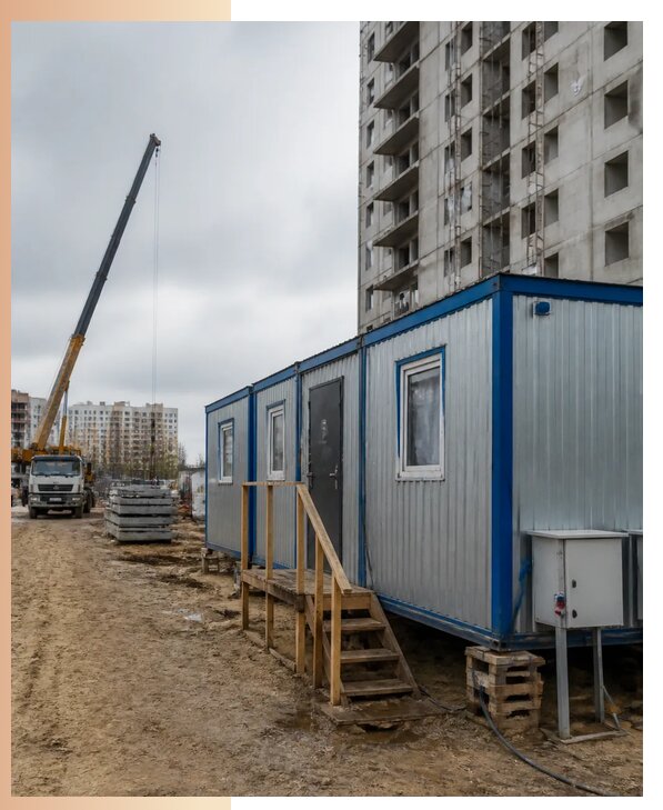 Аренда строительных вагончиков для рабочих в Ростове